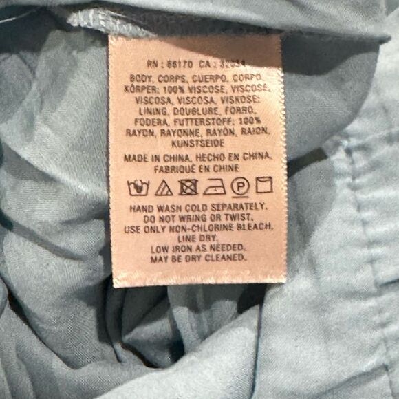 Anthropologie Maeve Rosalia Wrap Dress Blue Women’s 8 - Picture 4 of 4